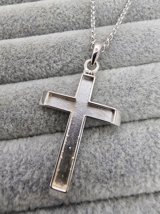 Large Religious Cross Keepsake Pendant