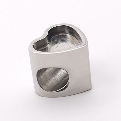 Stainless Steel Heart Keepsake Charm