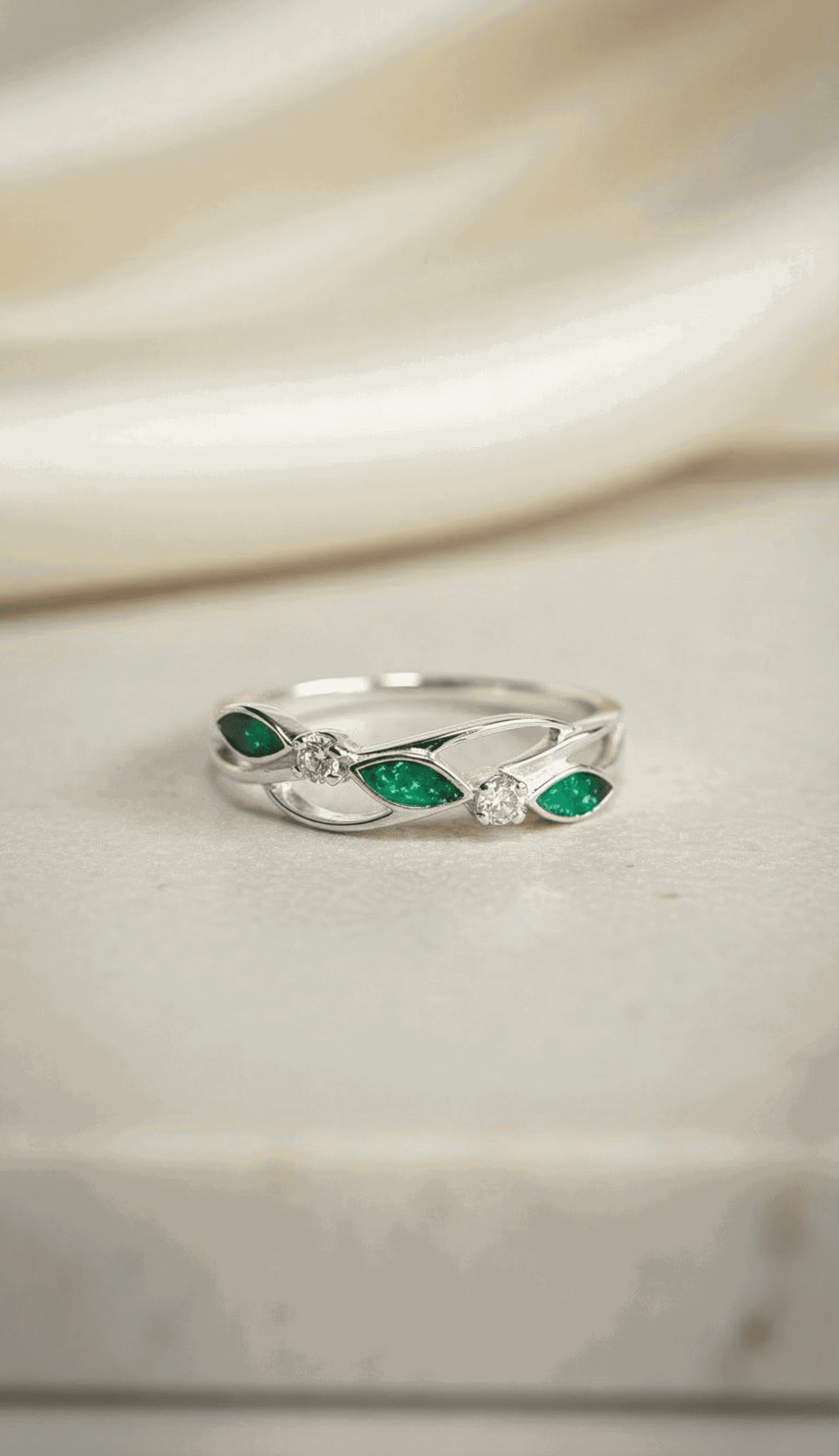 Marquise Twist Cubic Zirconia Ring