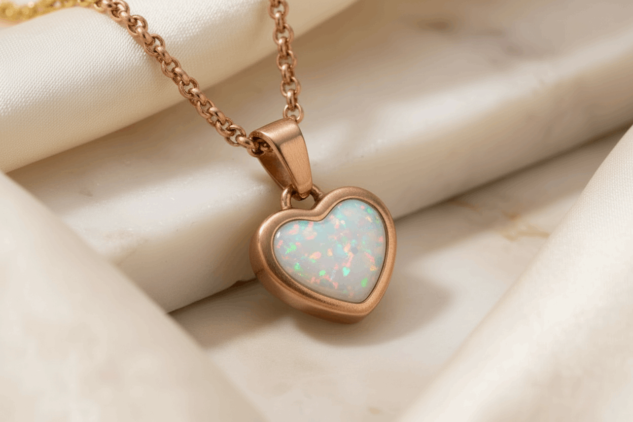 Stainless Steel Classic Heart Keepsake Pendant