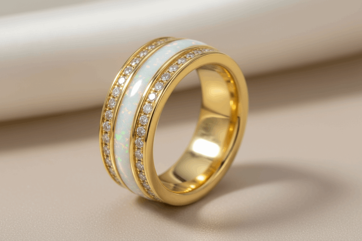 Keepsake Cubic Zirconia Channel Memorial Ring