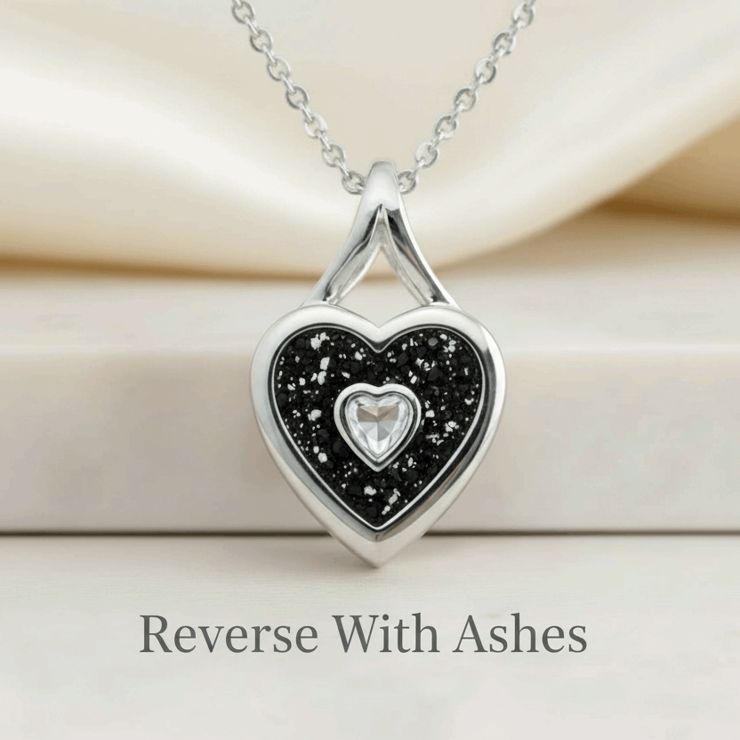 Secret Sentiments Heart Cubic Zirconia Keepsake Pendant