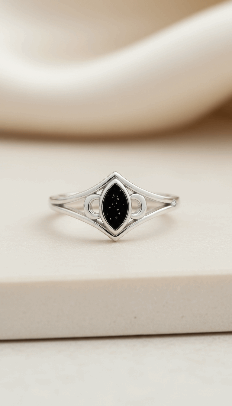 Classic Keepsake Tiara Crown Marquise Ring