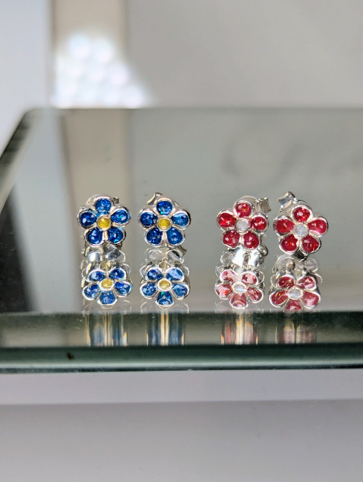 Flower Petal Keepsake Stud Earrings