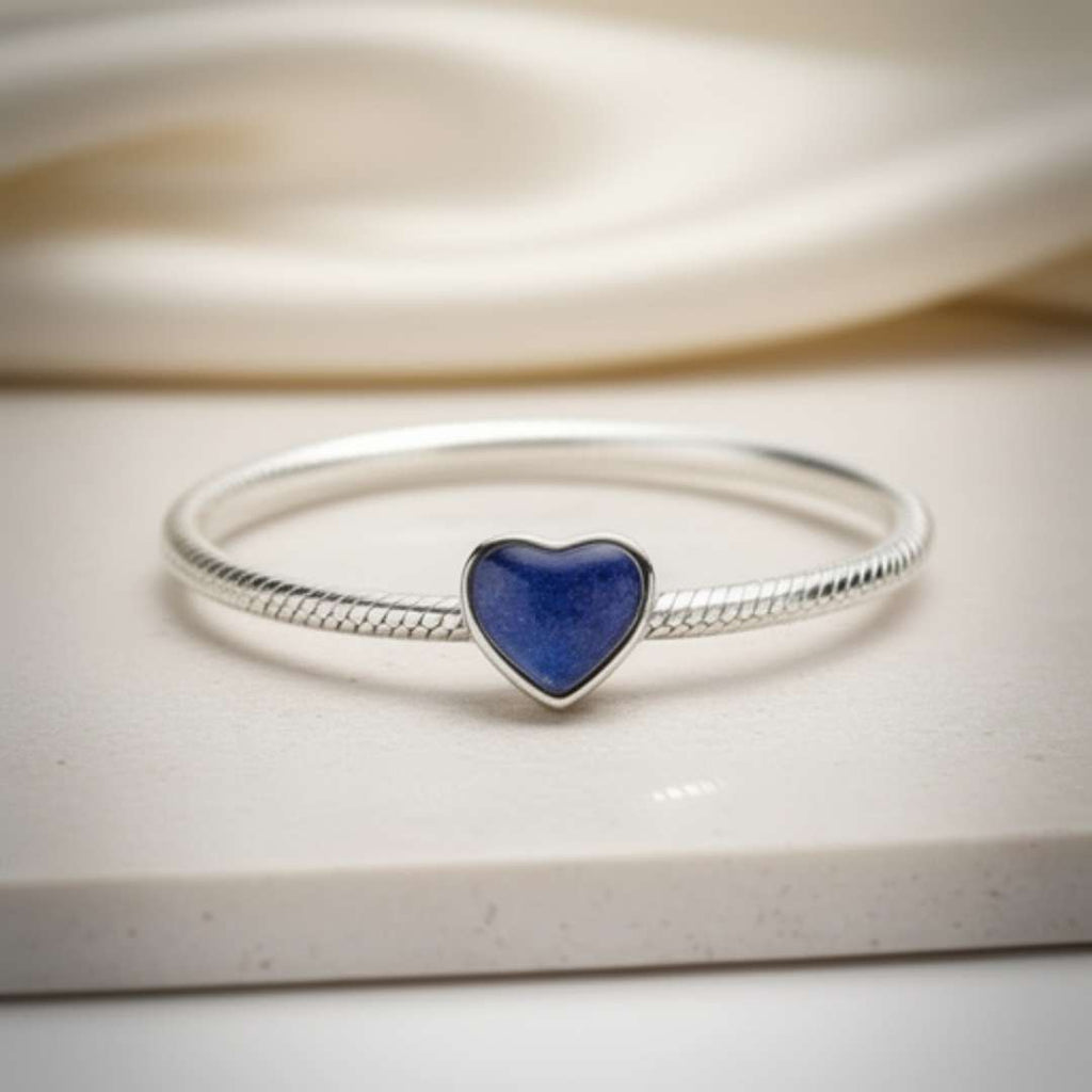 Stainless steel Heart slider Charm