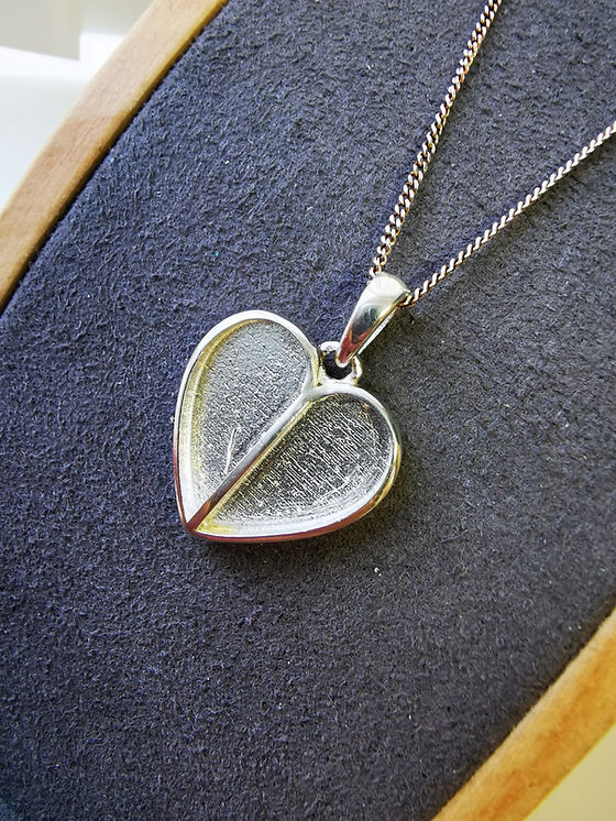 Split Heart Keepsake Memorial Pendant