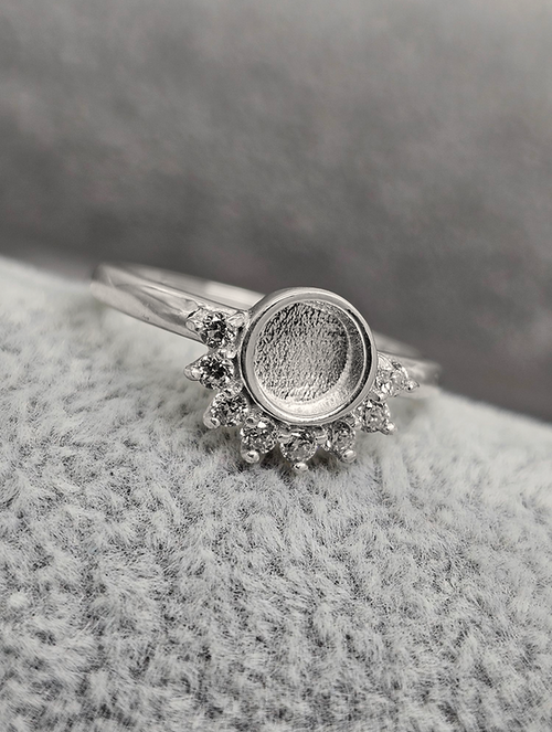 Celestial Cubic Zirconia Accent Keepsake Ring