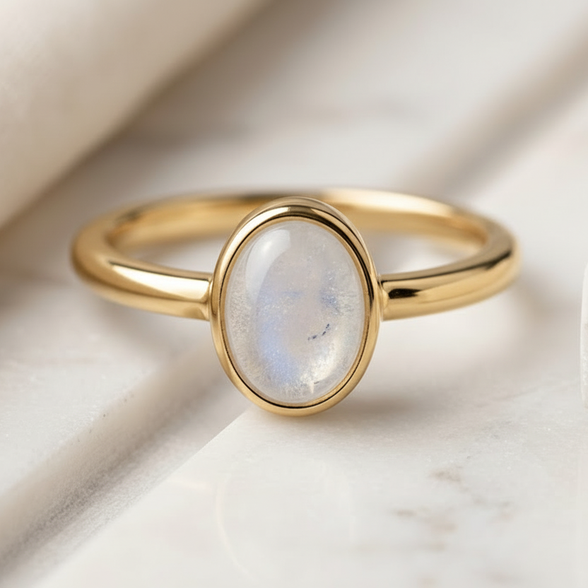 Dainty Oval Classic Keepsake Ring