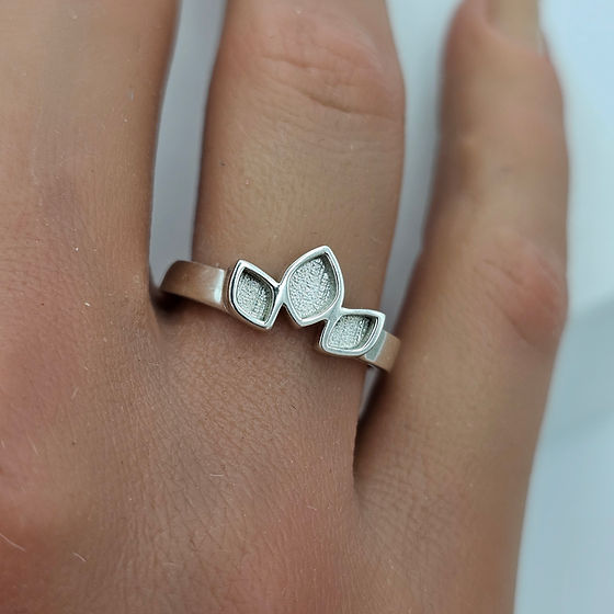 Petals/Leaves Keepsake Ring