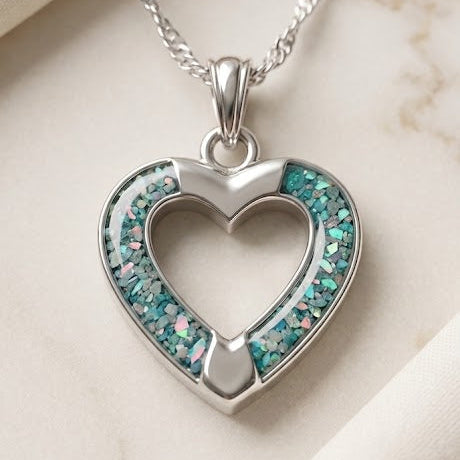 Open Heart Channel Keepsake Pendant