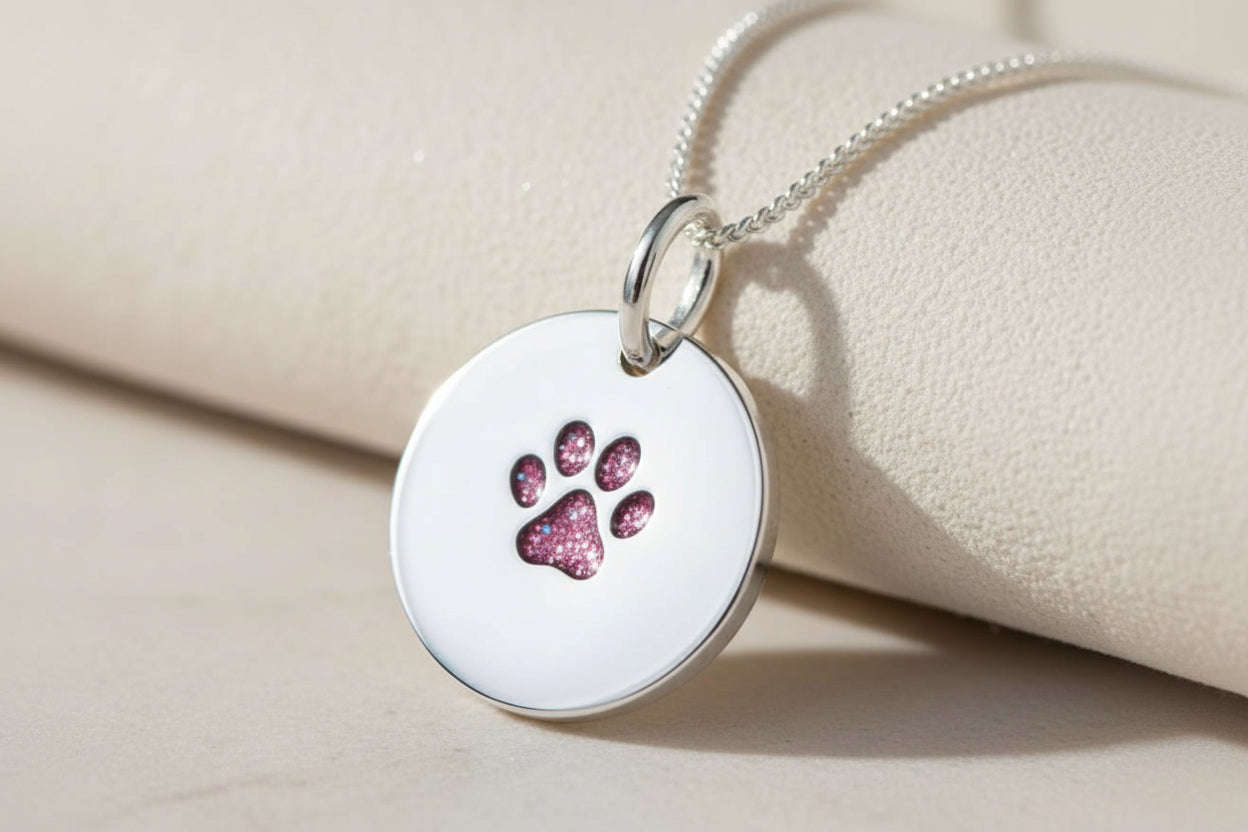 Round Paw Keepsake Pendant