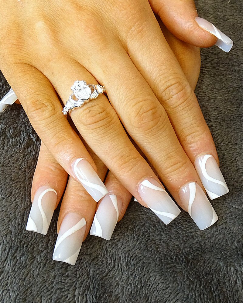 Cubic Zirconia Sparkle Claddagh Ring