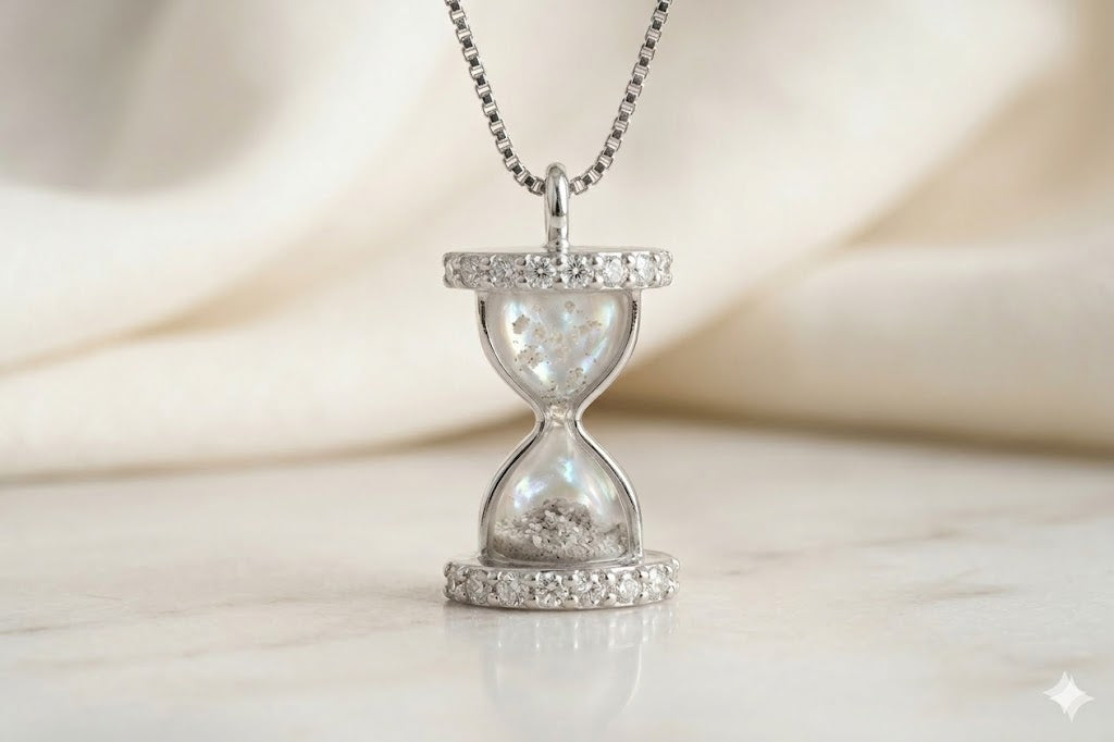 Hourglass Sparkle Cubic Zirconia Pendant