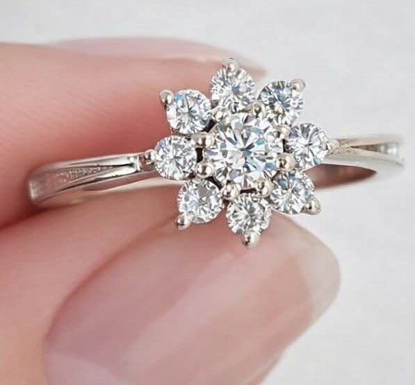 Celestial Cluster Cubic Zirconia Ring