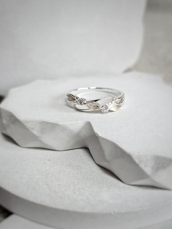 Marquise Twist Cubic Zirconia Ring