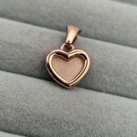 Rose Gold PVD Stainless Steel Classic Heart Keepsake Pendant