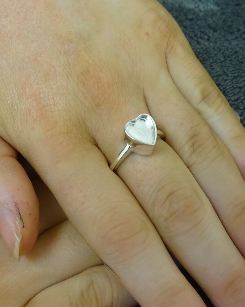 Self-fill Heart Keepsake Ring