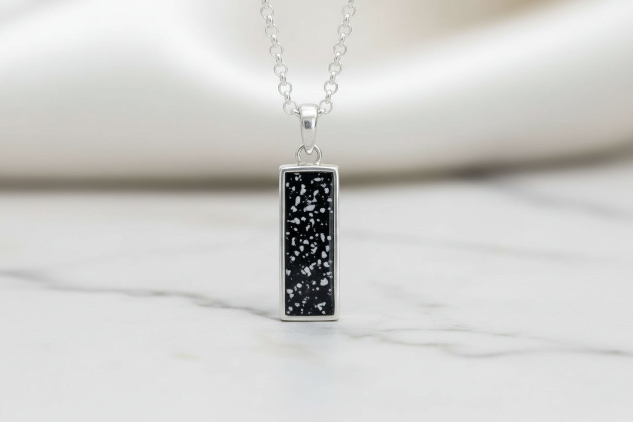 Stainless steel Keepsake Bar Pendant