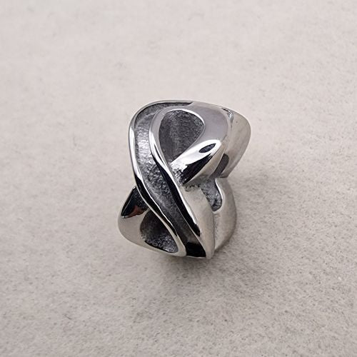 Stainless Steel Infinity Keepsake Slider Charm