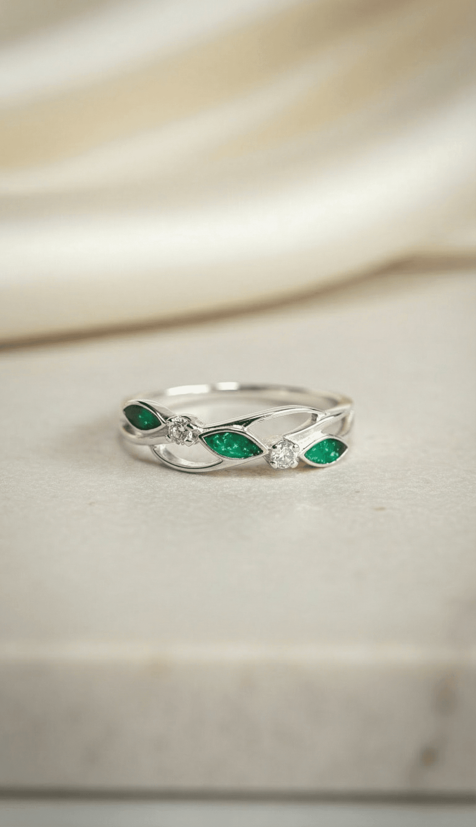 Marquise Twist Cubic Zirconia Ring