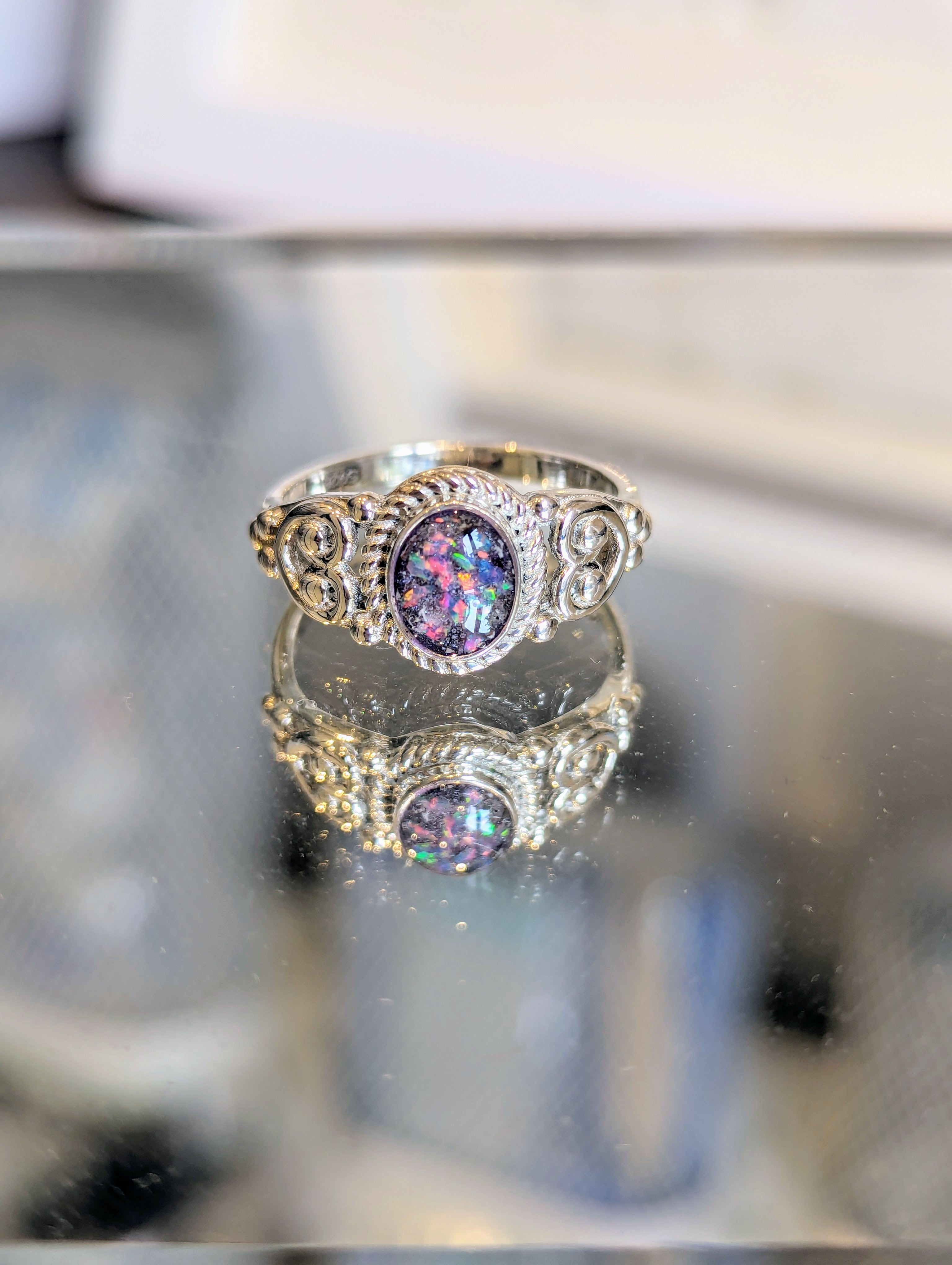 Keepsake Art Deco Oval Ring