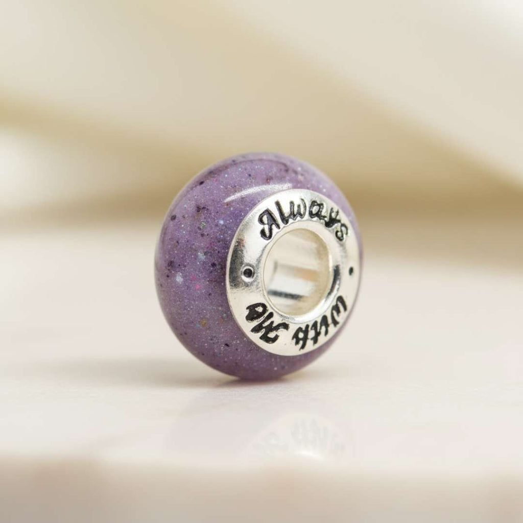 Always With Me Silver Slider Bead Keepsake Charm