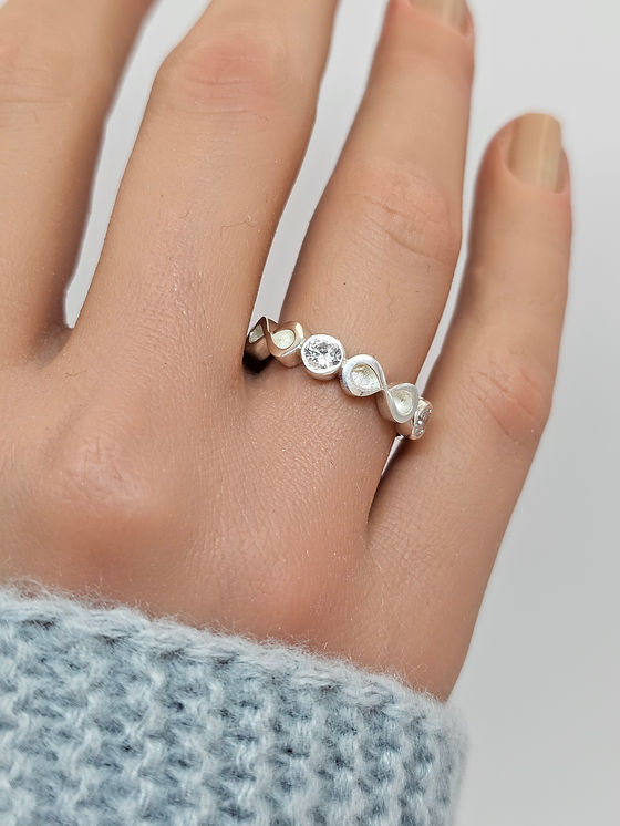 Keepsake Cubic Zirconia Accent Infinity Memorial Ring