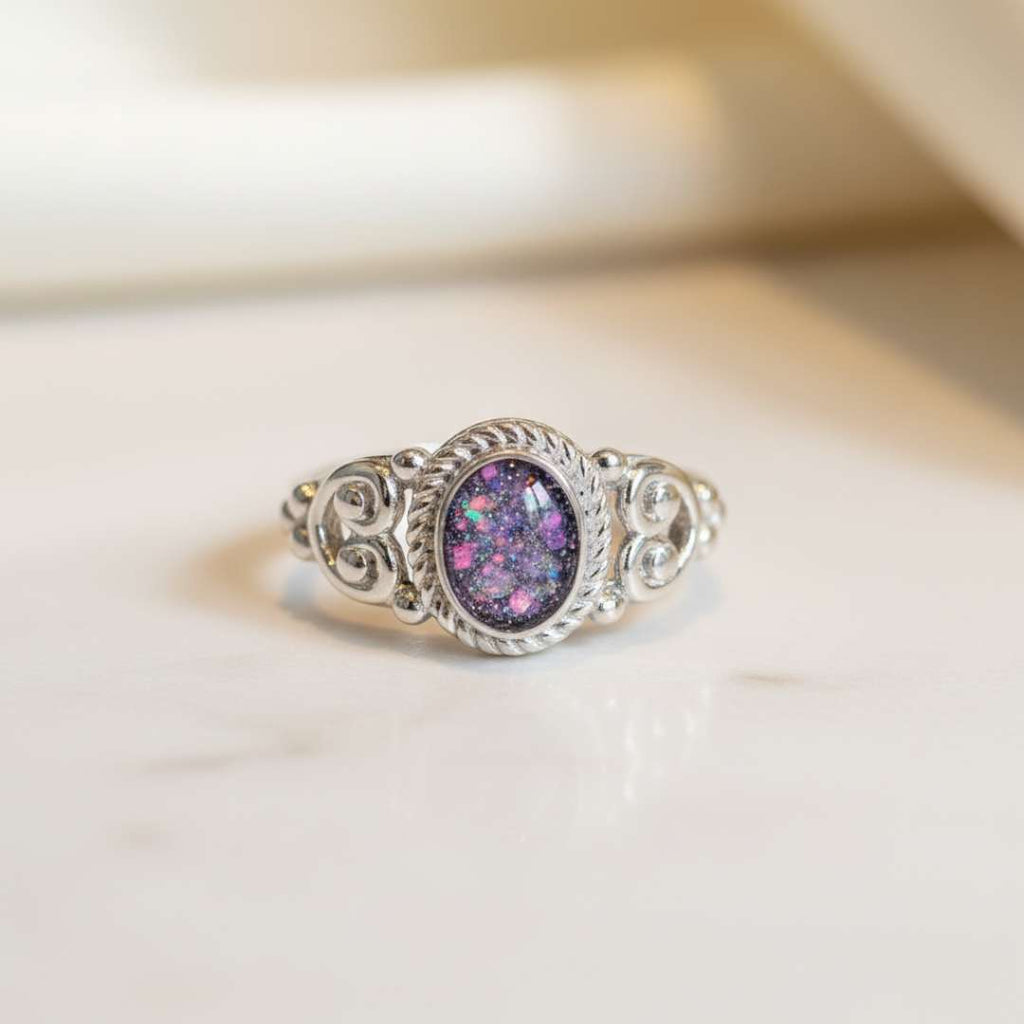 Keepsake Art Deco Oval Ring