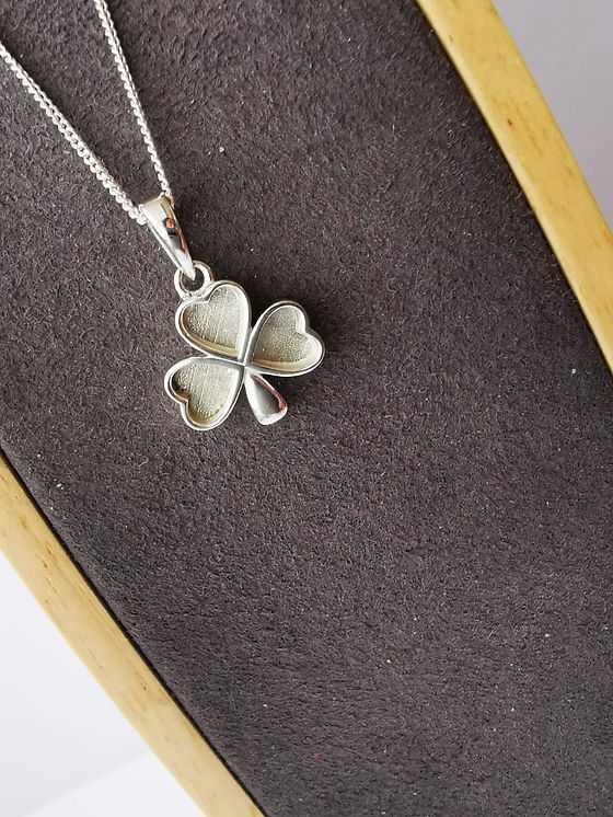 Shamrock Clover Keepsake Pendant
