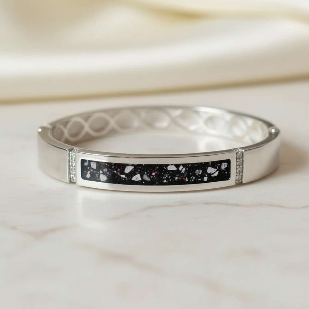 Keepsake Cuff Bracelet with Cubic Zirconia Accents