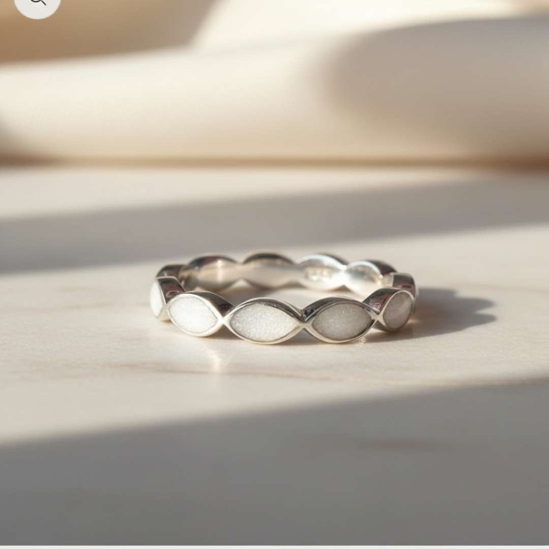 Oval Infinity Band Ring