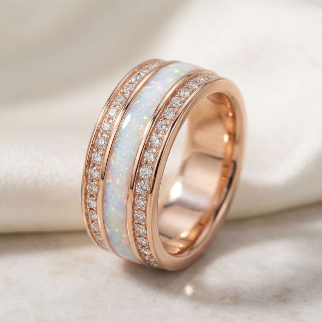 Keepsake Cubic Zirconia Channel Memorial Ring