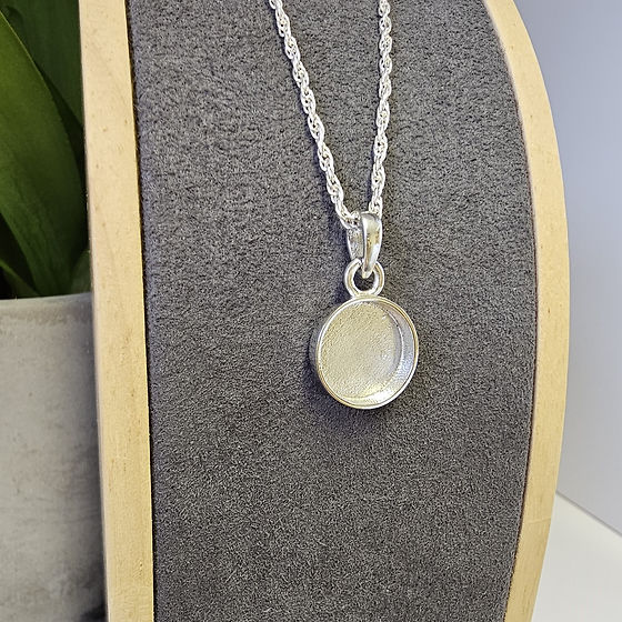 Dainty Round Keepsake Pendant