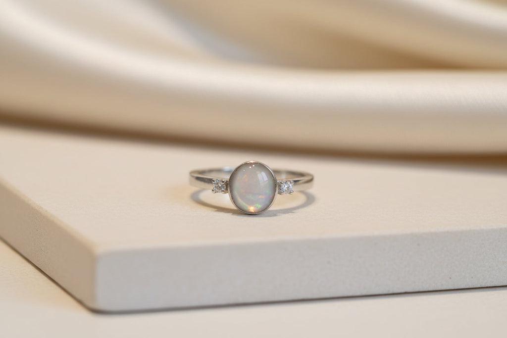 Circle Cubic Zirconia Accent Ring