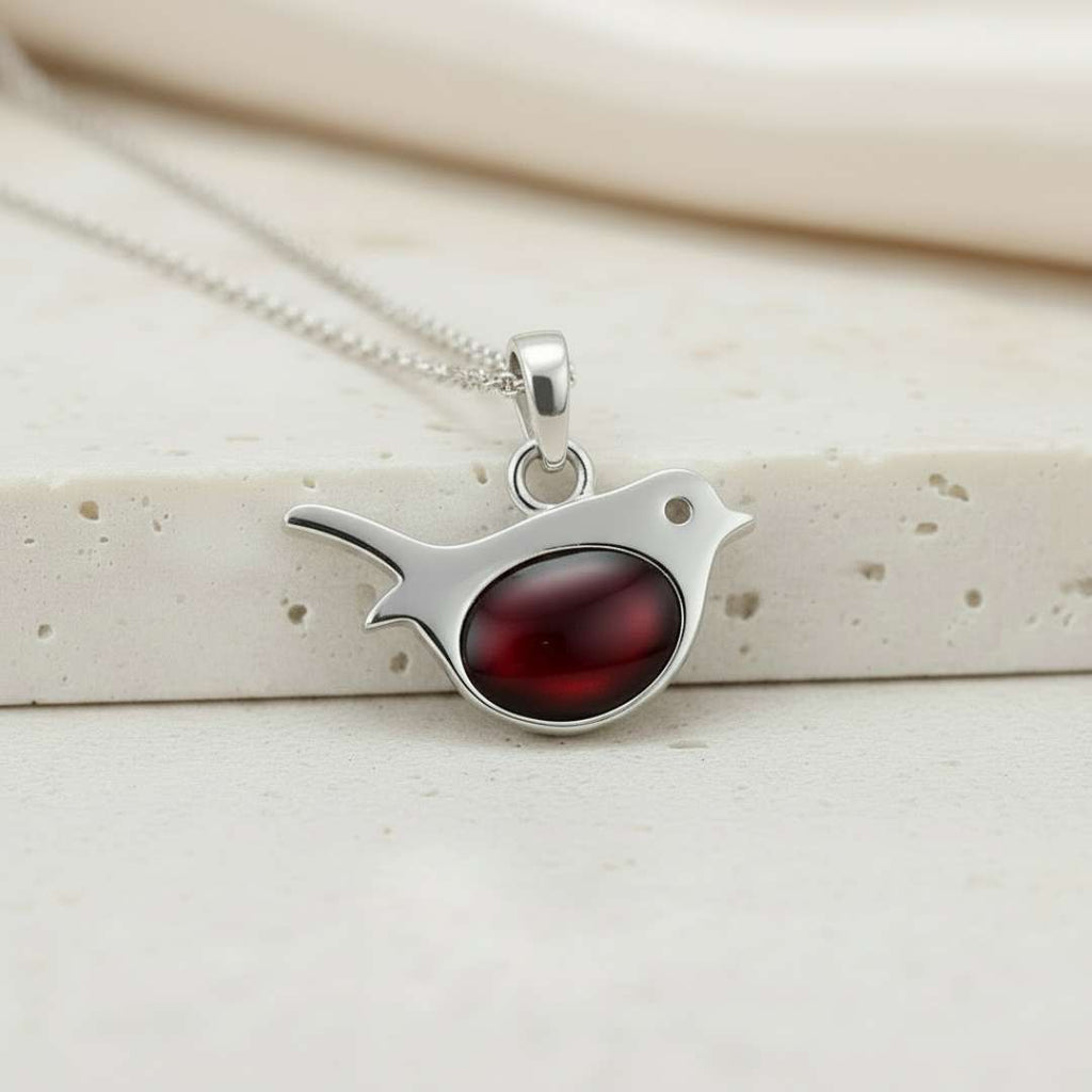 Bird Robin Keepsake Pendant