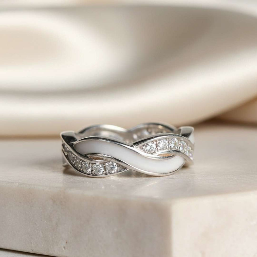 Keepsake Infinity Criss Cross Memorial Ring