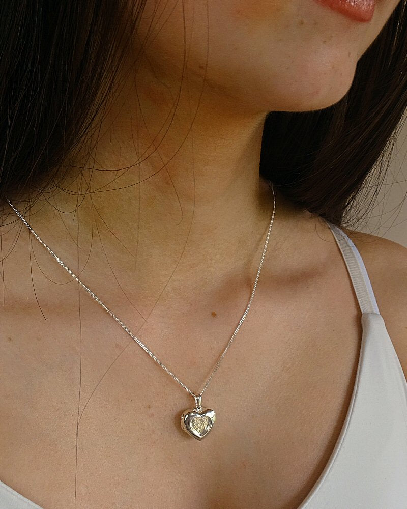 Heart Locket Keepsake Pendant