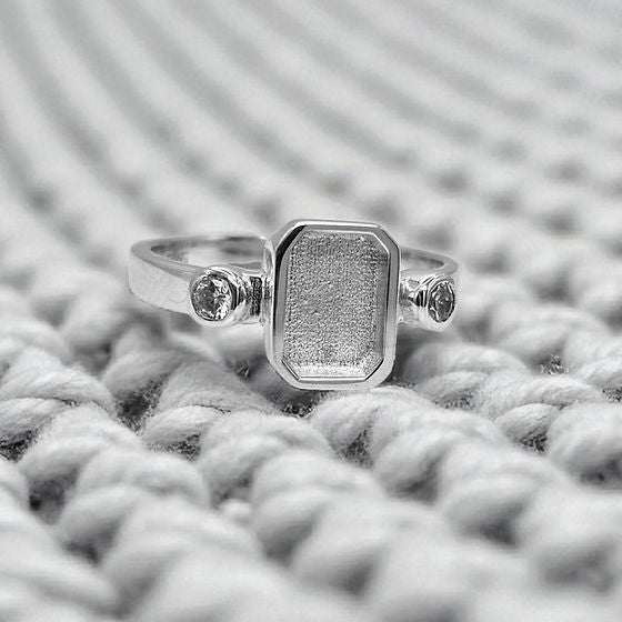 Regal Emerald with Cubic Zirconia Accent Keepsake Ring