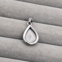Stainless Steel Classic Droplet Keepsake Pendant