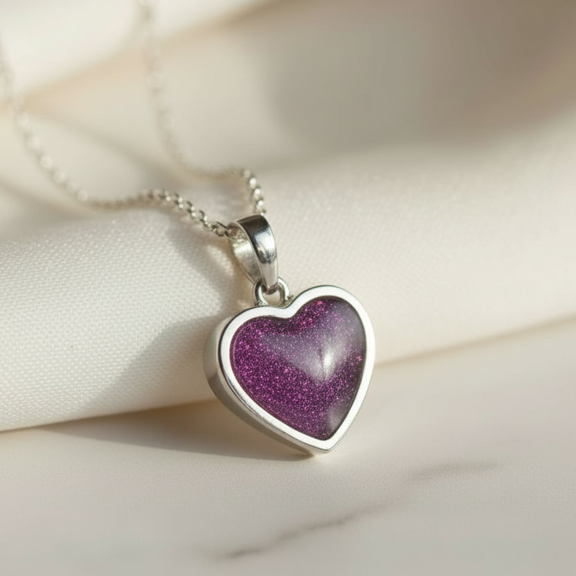 Classic Thick Rim Keepsake Heart Pendant