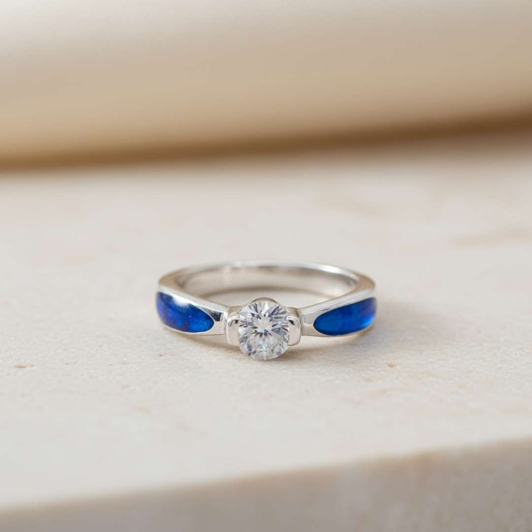 Keepsake Solitaire Classic Accent Ring