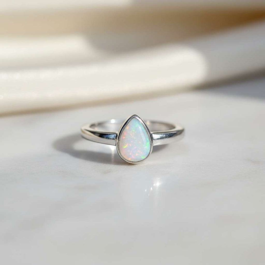 Stainless Steel Keepsake Classic Small Droplet Ring