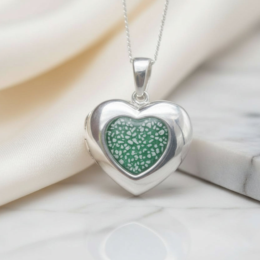 Heart Locket Keepsake Pendant