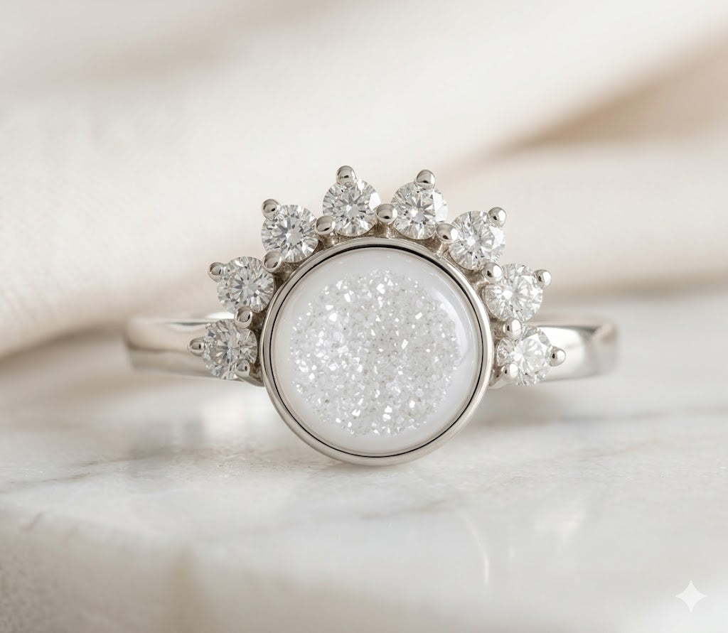 Celestial Cubic Zirconia Accent Keepsake Ring