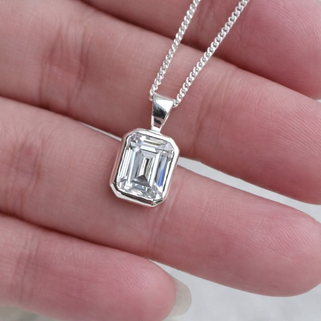 Secret Sentiments Emerald Cubic Zirconia Keepsake Pendant