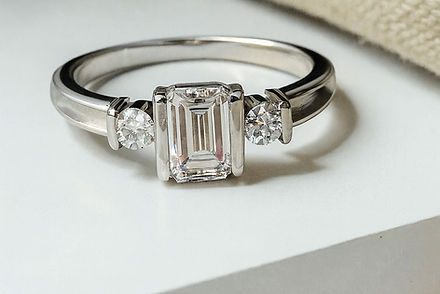 Keepsake Emerald Cubic Zirconia Accent Memorial Ring