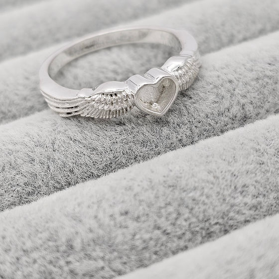 Winged Heart Keepsake Ring