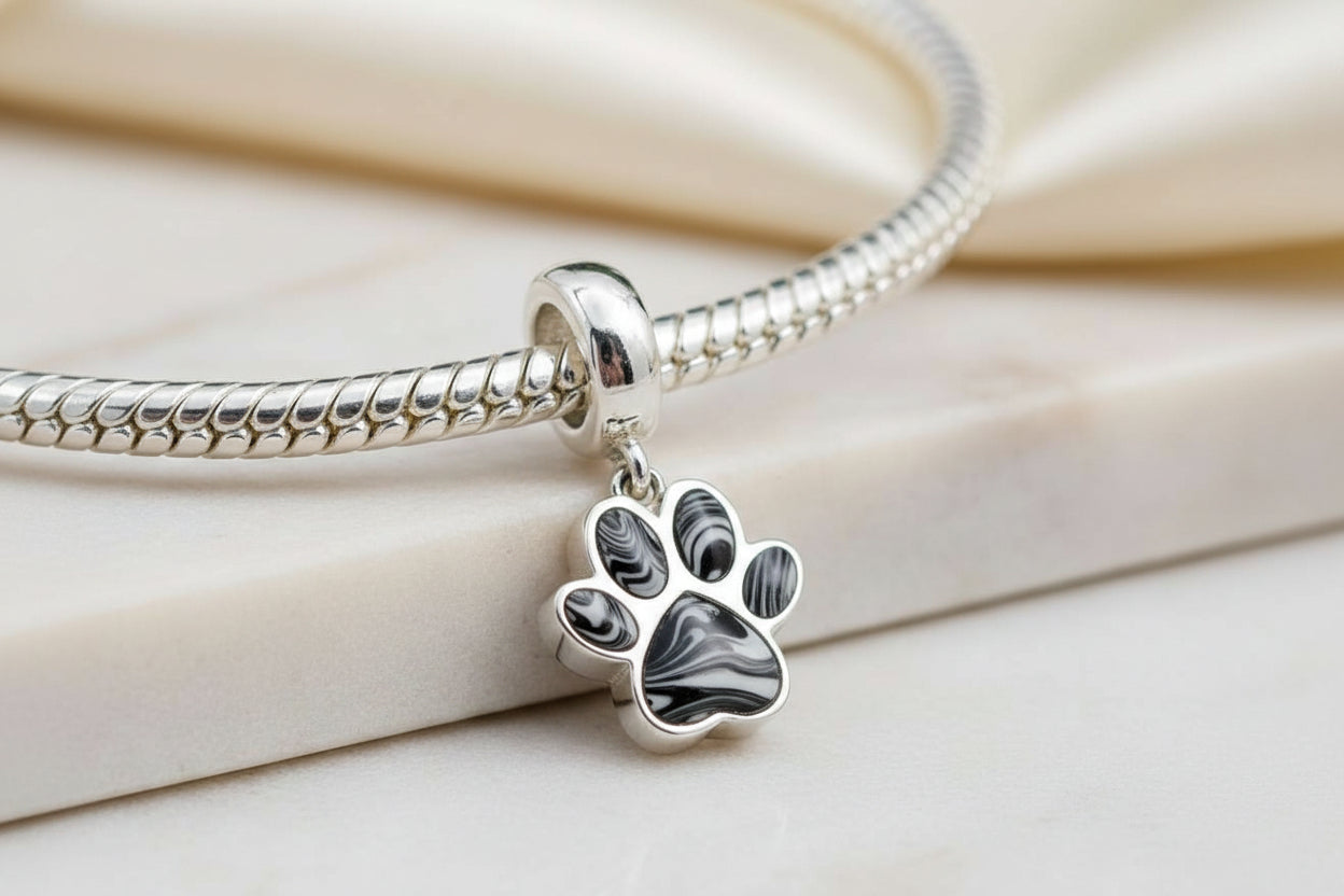 Pawprint Dangling Keepsake Charm