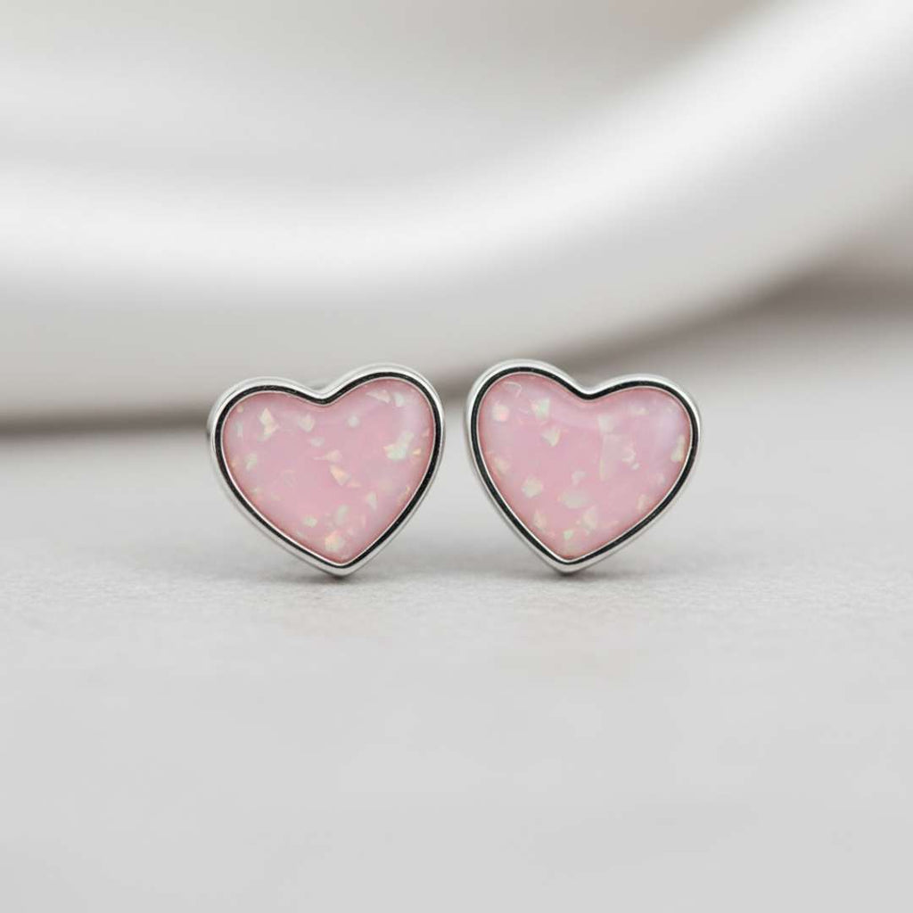 Classic Heart Keepsake Stud Earring
