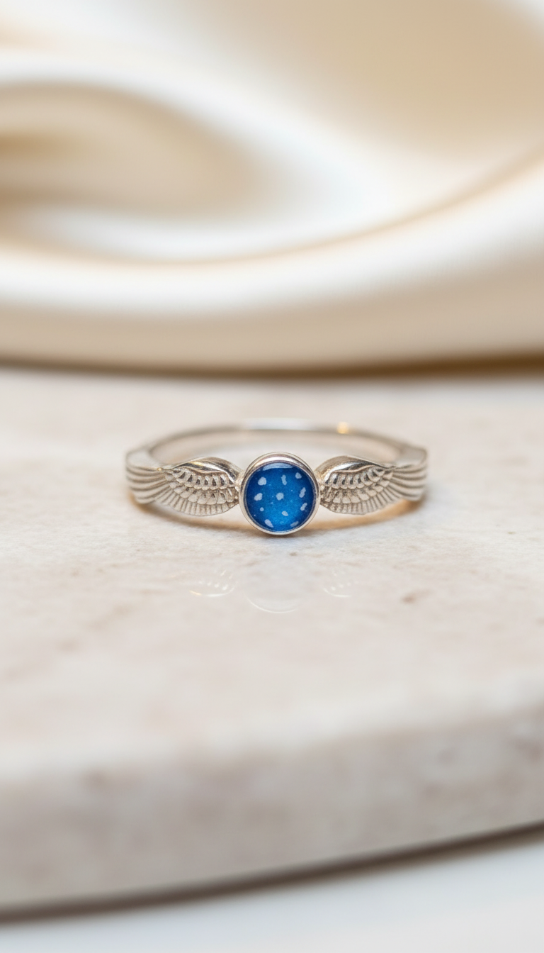Winged Circle Keepsake Ring